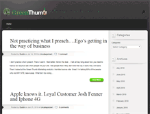 Tablet Screenshot of greenthumbmarketing.com